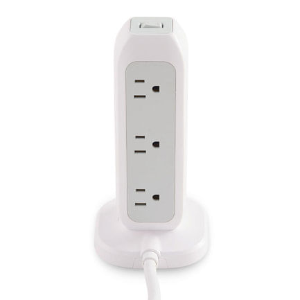 75991 - Torre Multicontacto Verbatim con 11 Tomas de Corriente y Protección contra Sobrecarga Puertos 2xUSB-C 2xUSB-A