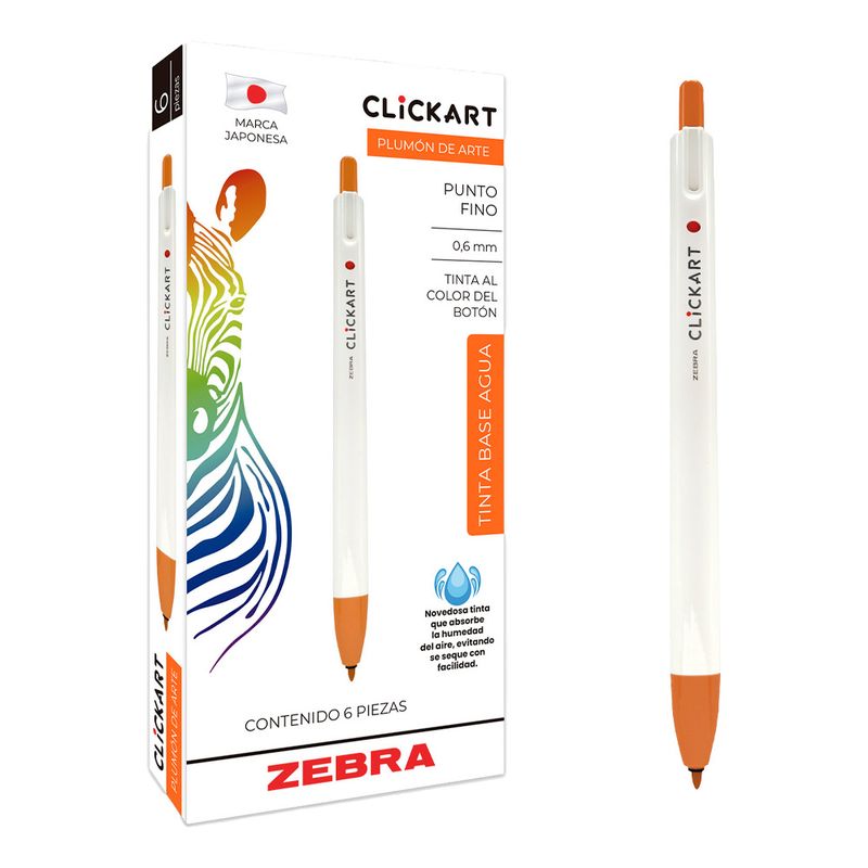 77269 - MARCADOR FINO CLICK ART NARANJA