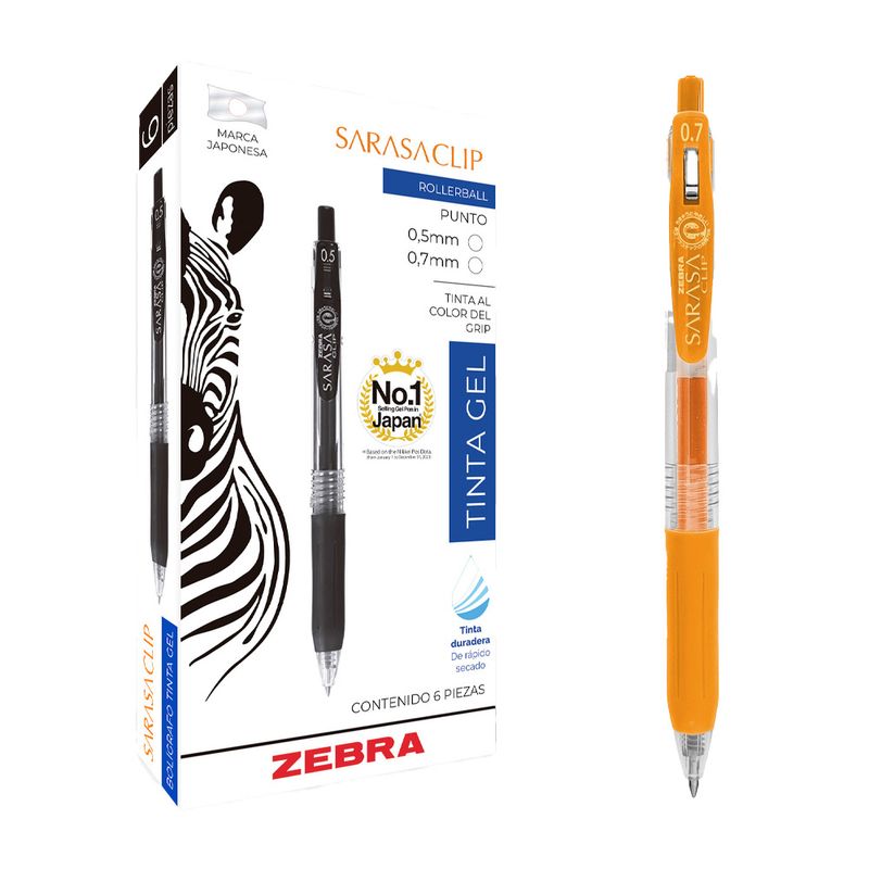 77246 - BOLIGRAFO GEL NARANJA SARASA SPRING