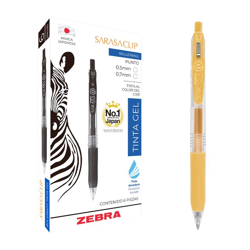 77247 - BOLIGRAFO GEL AMARILLO SARASA SPRING
