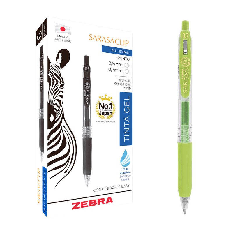 77248 - BOLIGRAFO GEL VERDE SARASA SPRING