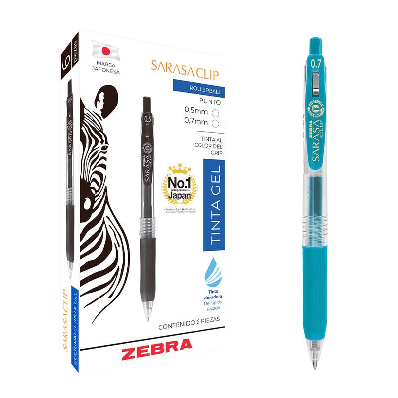 77259 - BOLIGRAFO GEL TURQUESA SARASA WINTER