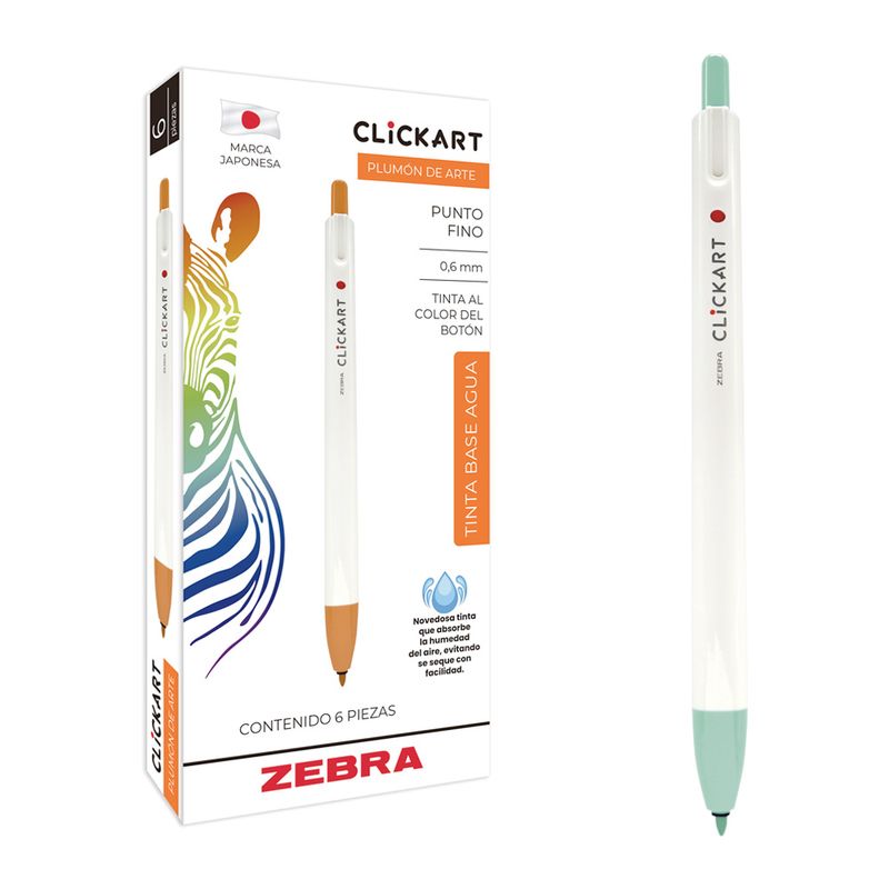 77276 - MARCADOR FINO CLICK ART VERDE PASTEL