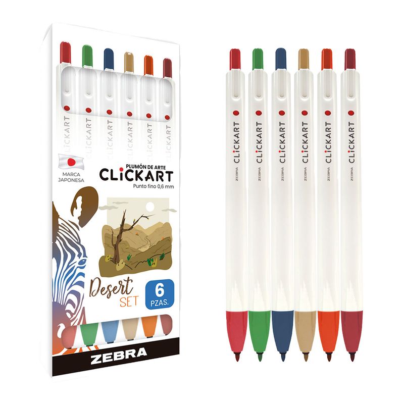 77301 - MARCADOR FINO CLICK ART DESERT C/6