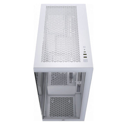 77682 - Gabinete Corsair 3500X Semi Tower EATX ATX mATX ITX Cristal Templado Sin Fuente Sin Fan Cables Ocultos Color Blanco
