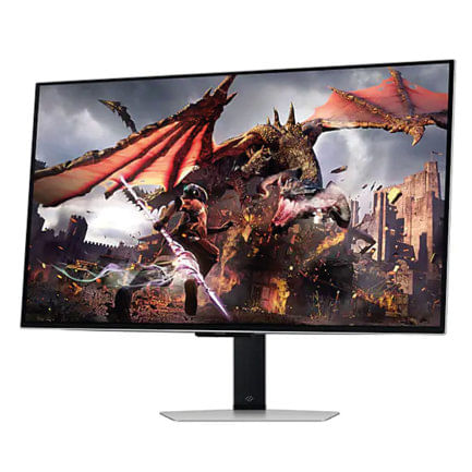 77598 - Monitor Gamer Samsung 32 in Odyssey 4K 3840 x 2160 240HZ PLANO PLATA RGB 0 03MS GAMING HUB G8