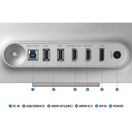 77593 - Monitor Gamer Samsung 32 in Odyssey 4K 3840 x 2160 240HZ PLANO PLATA RGB 0 03MS GAMING HUB G8