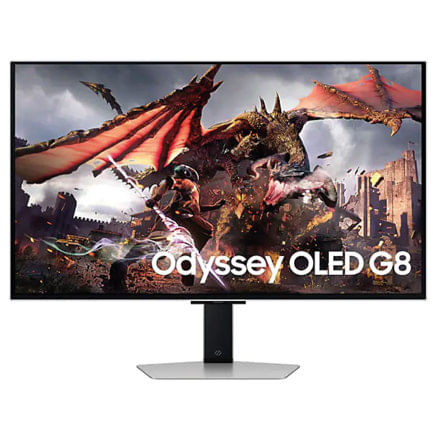77592 - Monitor Gamer Samsung 32 in Odyssey 4K 3840 x 2160 240HZ PLANO PLATA RGB 0 03MS GAMING HUB G8