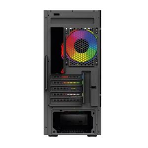 Gabinete Gamer Balam Rush Micro Torre Nyx Gi730 Max Mb M-Atx Panel Izq Cristal Frente Sólido Usb 3.0/3Xfan Rgb Negr Akcgabab059