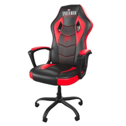 77907 - Silla Gamer XTech Soporta hasta 120kg  de PU y PVC con Respaldo Alto Marvel Spider-Man Negra/Rojo