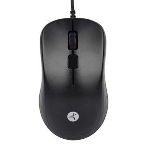 Mouse Alambrico Techzone De Materiales Abs 3 Botones 1200 Dpi Longitud De Cable 1.35M Tecmosab034