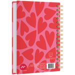 78196 - CUADERNO ESPIRAL FRANCES 100H RAYAS LOVE PD