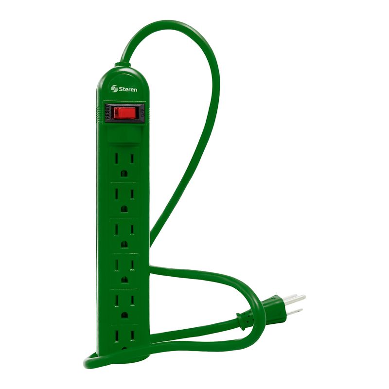 78208 - MULTICONTACTO STEREN 6 ENTRADAS, ROJA