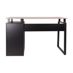 78940 - ESCRITORIO PARA COMPUTADORA CON PEDESTAL CENIZO