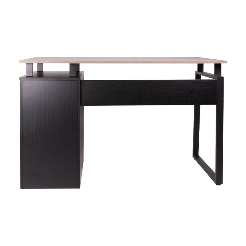 78940 - ESCRITORIO PARA COMPUTADORA CON PEDESTAL CENIZO