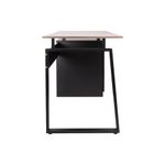 78942 - ESCRITORIO PARA COMPUTADORA CON PEDESTAL CENIZO