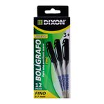 78782 - BOLIGRAFO FINO NEGRO CAJA CON 12 DIXON