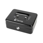 81836 - CAJA METALICA PARA DINERO MEDIANA NEXTEP COLOR NEGRO