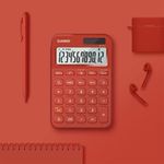 82285 - CALCULADORA ESCRITORIO CASIO MS-20YC-RD 12DIG SOLAR/BATERIA ROJO