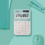 82281 - CALCULADORA ESCRITORIO CASIO MS-20YC-LG 12DIG SOLAR/BATERIA LUZ VERDE
