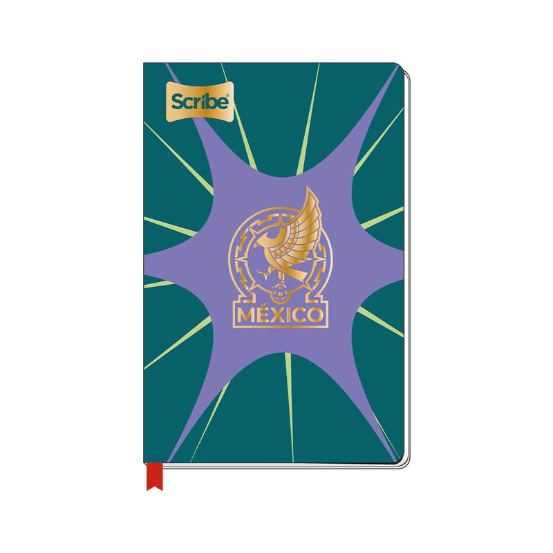 90536 - CUADERNO COSIDO FRANCES PD 100H RAYA SELECCION MEXICANA