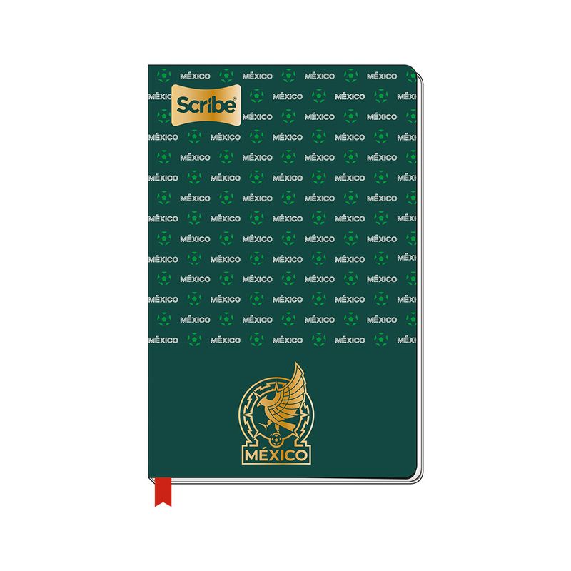 90534 - CUADERNO COSIDO FRANCES PD 100H RAYA SELECCION MEXICANA