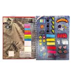 90665 - CUADERNO PROFESIONAL DE TELA 160H CUADRO GRANDE JEAN BOOK