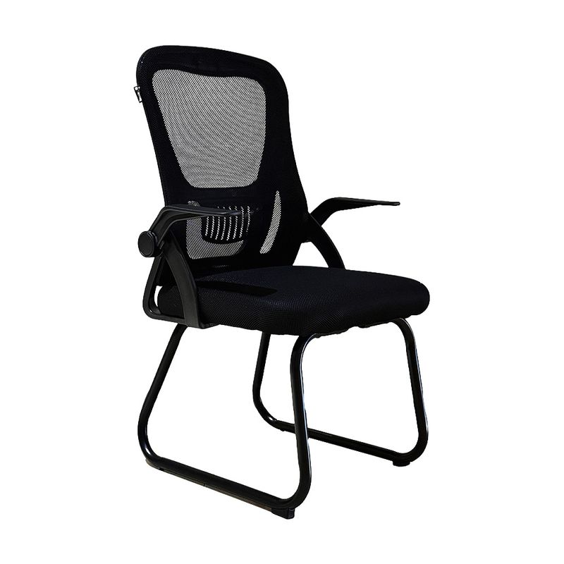 92224 - SILLA VISITA DE TELA/MALLA CON DESCANSABRAZOS AJUSTABLES