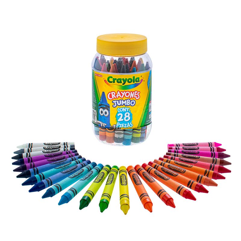 56191 - CRAYON RED JUMBO C/28 CRAYOLA BOTE